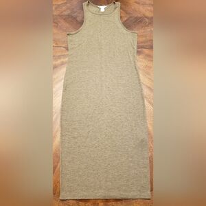 Forever 21 Sleeveless Olive Green Dress Size Large